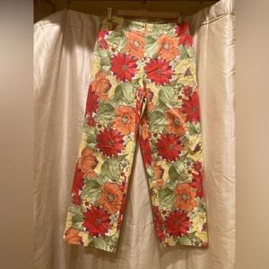 Talbots Floral Capri- 6